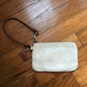 Leather Coach Wristlet